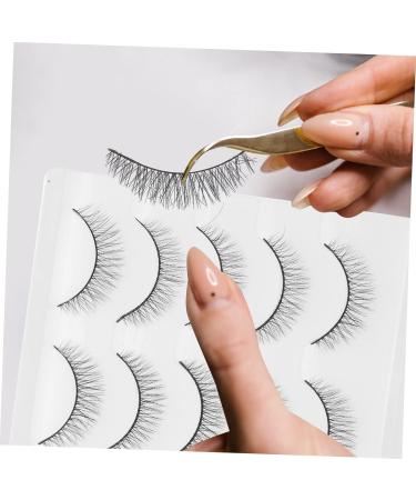MAGICLULU 15 Pairs Short False Eyelashes Women False Lashes Natural Mascara Chemical Fiber Spool Miss Make up 1 count (Pack of 1) Black 2x3pcs - Buy Online on GoSupps.com