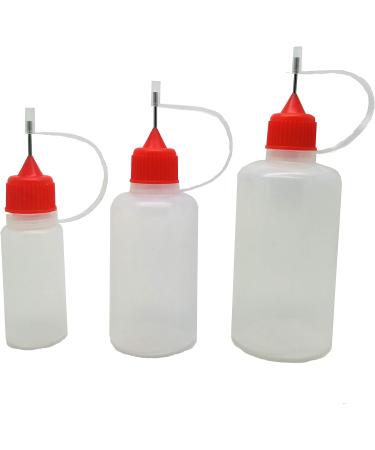Angelakerry 50ml Dropper Bottles - 5 Pack PE-LD Plastic Needle Cap Perfect for Squeezing - International Shipping Available - Buy Online on GoSupps.com