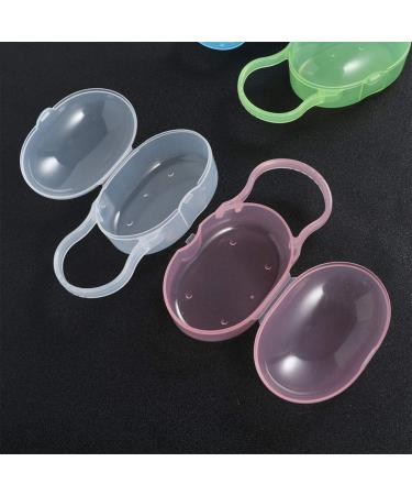 EXCEART 5pcs Baby Pacifier Case with Clip - Dustproof & Travel-Friendly for Newborns - Random Colors - Buy Online on GoSupps.com