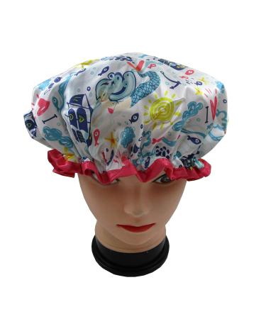 Waterproof Shower Cap for Women - Reusable & Elastic Bath Cap for Spa, Home, Hotel, and Hair Salon - Buy Online on GoSupps.com