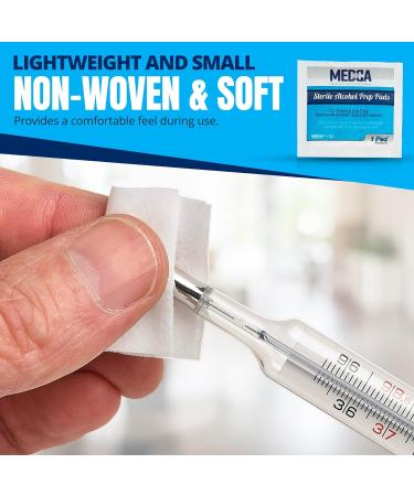 500 Count Alcohol Wipes - Individually Wrapped 70% Isopropyl Swab Pads, 2-Ply Cotton - Pack of 1 - Buy Online on GoSupps.com