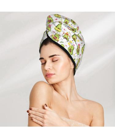 Quick-Dry Hair Towel Wrap | Avocado Music Design | Towel Turban for Effortless Hair Drying - Buy Online on GoSupps.com