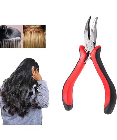 Hair Extension Kit with Pliers, Hook, Loop Needle, and Threader - Includes 4 Color Micro Ring Beads (100 Black, 100 Brown, 100 Dark Blonde, 100 Blonde) - Buy Online on GoSupps.com
