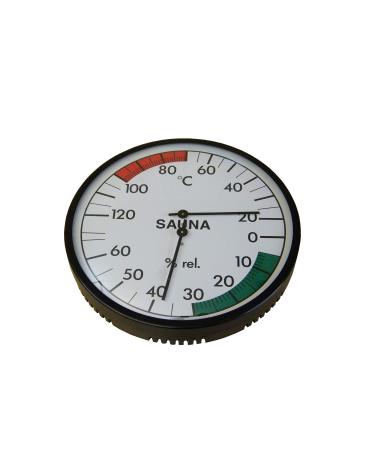 eliga climate meter black 160 mm for sauna