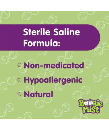 Boogie Mist Baby Saline Nasal Spray 3.1 oz (Pack of 3) | Gentle Nasal Decongestant with Saline for Fresh Relief - Buy Online on GoSupps.com