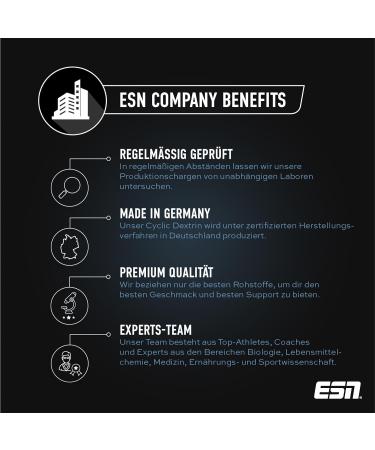 ESN Cyclic Dextrin 900g - Vegan & Lactose-Free 15 Portions Premium Quality Made in Germany - Enhance Performance & Recovery - Buy Online on GoSupps.com