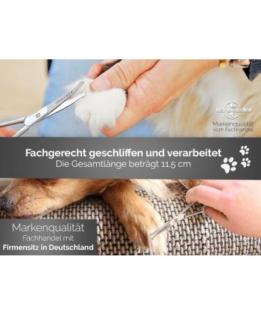 Exclusive Curved Fur & Dog Hair Scissors (11.5 cm) - Precision Grooming Tools for Pets - Buy Online on GoSupps.com