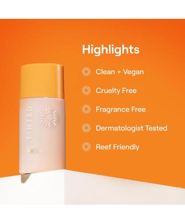 Live Tinted Hueguard Glotion Mineral Tinted Sunscreen For Face SPF 50 Lightweight Fragrance-Free Sunscreen Clean & Vegan Primer With SPF - Light Medium .5 FL Oz - Buy Online on GoSupps.com