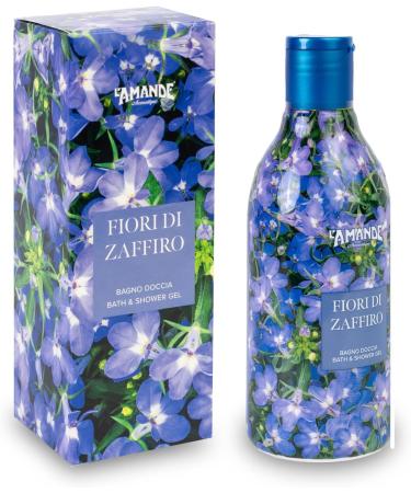  L'Amande L'AMANDE - Fresh and delicate bubble bath for men and women with green tea cleansing and moisturizing body gel with almond and caramel natural vanilla foam bath - sapphire flowers 250 ml - Buy Online on GoSupps.com