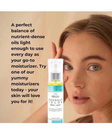 Bodyceuticals Coconut + Aloe Sheer Body Oil Spray Lightweight Moisturizer for Hair & Body Travel Size All Skin Types 3.5 Fl Oz - Buy Online on GoSupps.com