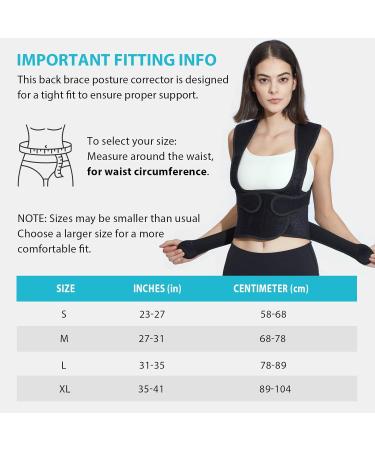 KD Back Brace Posture Corrector - Full Support for Men & Women | Relieve Back Pain & Improve Posture (X-Large - Buy Online on GoSupps.com