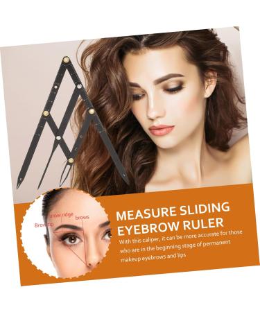 NOLITOY 4 Pcs Second Generation Scale Golden Ratio Stencil Eyebrow Positioning Tool Micro Edge Bagged 25x5x0.6cmx4pcs Blackx4pcs - Buy Online on GoSupps.com