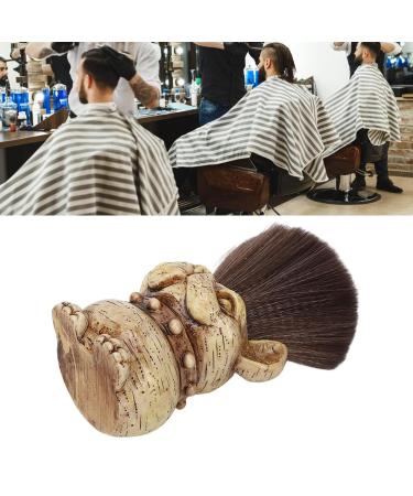 Premium Large Hair Cutting Brush - Soft Nylon Wool with Wooden Handle for Precise Hairdressing - Buy Online on GoSupps.com