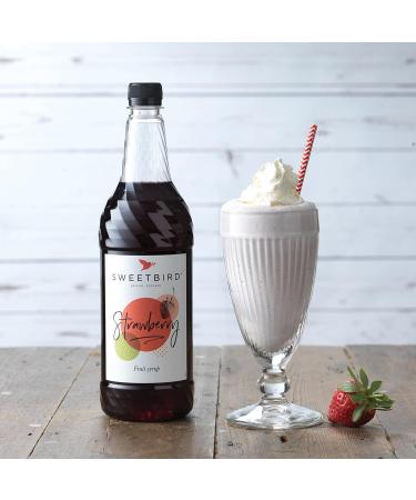 Sweetbird Strawberry Syrup 1L - FS250 | Delicious Flavored Syrup - Buy Online on GoSupps.com