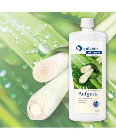 Spitzner Sauna Infusion Lemongrass 1000 ml - Refreshing Aromatherapy for Your Sauna Experience - International Shipping Available - Buy Online on GoSupps.com