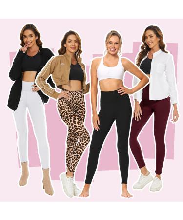 High Waist Black Sports Leggings for Women | Opaque Yoga & Gym Pants - Ddobb 34-40 #02-black - Buy Online on GoSupps.com