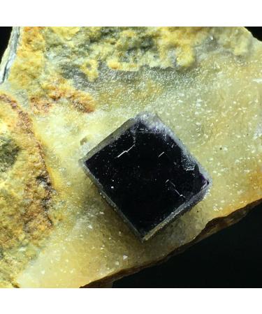 225gNatural Purple Cube Fluorite & Yello Quartz Crystal Cluster Specimen Crystal Cluster - Buy Online on GoSupps.com