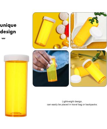 Healeved Empty Pill Bottles with Caps 25pcs Medication Vials 8DR Plastic Medicine Containers Clear Containers Pill Cases Organizers 6.70X2.80X2.80CM - Buy Online on GoSupps.com