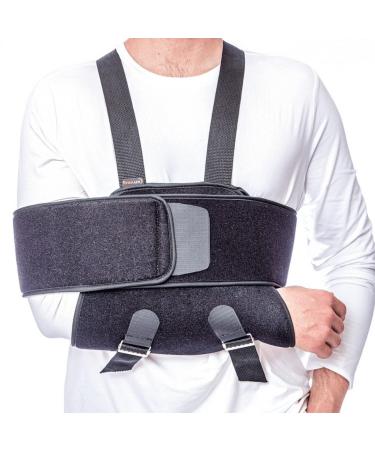 Ezy Wrap Sling and Swathe Shoulder Immobilizer - Adjustable Brace for Shoulder Support and Pain Relief - One-Size Arm Sling for Rotator Cuff - Men & Women - Buy Online on GoSupps.com