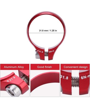 Bicycle Quick Release Seat Post Clamp 27.2mm Red | Aluminum Alloy Bolt Lock - Buy Online on GoSupps.com