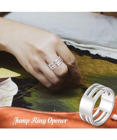 Stainless Steel Jump Ring Opening Tools - Set of 2 | Jewelry Makers Craft Projects Supplies - Silver - Buy Online on GoSupps.com