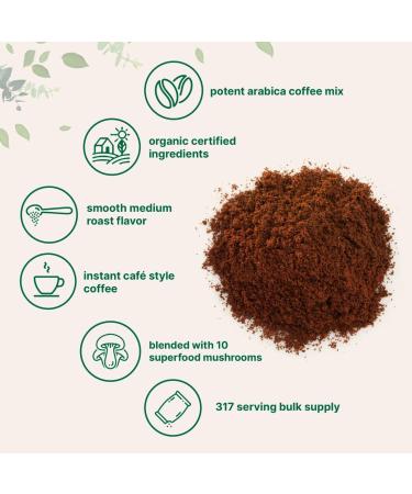 Cures For Life Mushroom Coffee USDA Organic with 6 Adaptogenic Mushrooms and MCT Oil Instant Coffee for Energy Focus Digestion & Immunity Lion s Mane Turkey Tail USA Grown 30 Servings - Buy Online on GoSupps.com