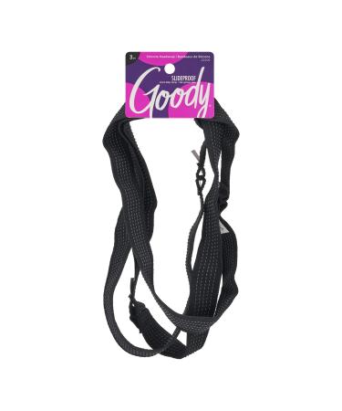 Goody Extra Thin Silicone Headwraps - 3 Count - Comfortable and Stylish Fabric Won't Pull  Snag or Damage Your Hair - Pain-Free Hair Accessories for Women  Men  Boys  and Girls Assorted 3 Ct 3 Count (Pack of 1)