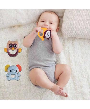 Pisamhid Sensory Bite Rattles | Affenrassel Biting Toys for Babies | Music Toys for Early Development | Perfect Newborn Birthday Gift for 0-3 Year Olds | 9-Part Young Monkeys Storage Box Set - Buy Online on GoSupps.com