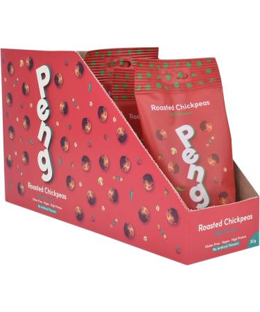 Peng Roasted Chickpeas Snack (12 x 30g) - BBQ Flavor | High Protein & Plant-Based - Buy Online on GoSupps.com