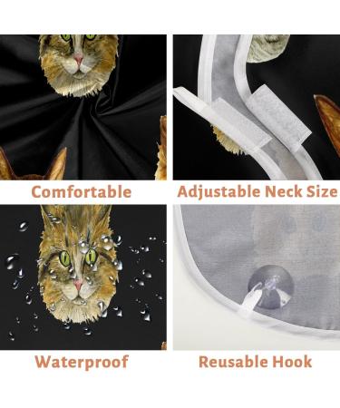 Shop Lively Cat Painting Beard Bib Apron - Waterproof Hair Catcher for Men | Perfect Grooming Gift with Suction Cups - Buy Online on GoSupps.com