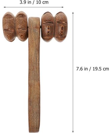 Fomiyes Foot Massage Roller - Wooden Anti-Stress Hand Tool for Deep Tissue Relief | Manual Massage Hammer for Relaxation - Buy Online on GoSupps.com