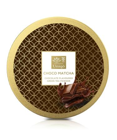TEA Uniqo Choco Matcha Powder - 100% Natural Green Tea & Chocolate Blend for Ice Cream Lattes Shakes Baking & Cooking - Re-lockable Can - Buy Online on GoSupps.com