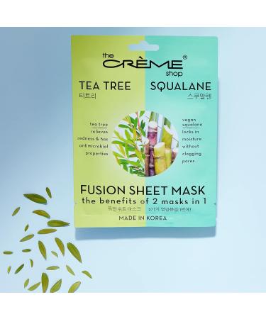 Buy The Cr me Shop Tea Tree & Squalane Fusion Sheet Mask - Korean Acne Face Mask with Hyaluronic Acid (5 Masks) - Vegan & Hydrating - Buy Online on GoSupps.com