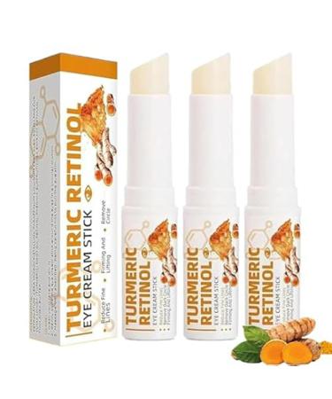 Lumibalm Lot de 3 sachets pour les yeux b ton de cr me contour des yeux au curcuma b ton de cr me pour les yeux au curcuma b ton de baume pour les yeux hydratant 3 5 ml (Lot de 1)