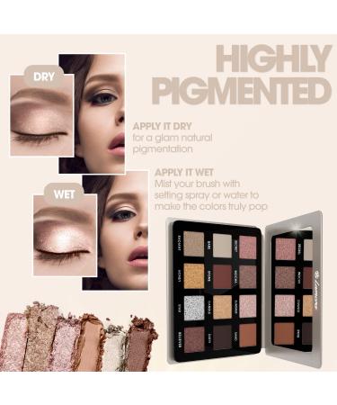 Smoky Eyes Nude Eyeshadow Palette - 12 Highly Pigmented Cool Toned Shades - Travel Size for Professional Everyday Looks - Buy Online on GoSupps.com