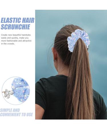 SEWACC Elastic Ponytail Holders Scrunchies for Women Pendant Miss Hair Fabric - Buy Online on GoSupps.com