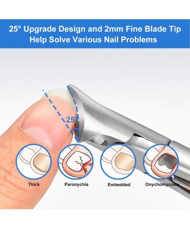 Onperpoe Toe Nail Clippers for Thick Nails with Soft Handle Professional Nail Scissors for Toenails Wide Jaw Opening Toenail Clippers Heavy Duty Toenail Clipper Nail Scissors for Women Men Seniors - Buy Online on GoSupps.com