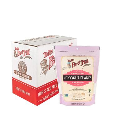 Bob's Red Mill Resealable Unsweetened Coconut Flakes 32 oz 10 Ounce (Pack of 2)