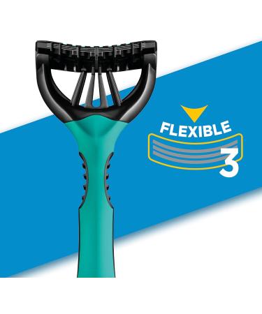 Xtreme 3 For Men | Sensitive | Pack of 8 Disposable Razors - 8 count (Pack of 1) A Dark Green 8 count (Pack of 1) - Buy Online on GoSupps.com