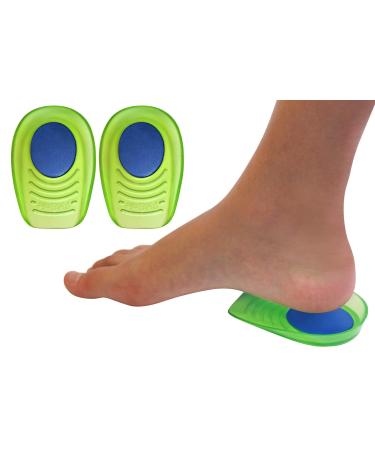 el + Memory Foam Shock Absorbing Heel Cups for Kid's with Sensitive Heels Heel Spurs and General Foot or Ankle Pain 2 Pairs 4 Single Heelcups (Kids Size 3-7)