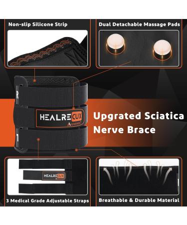 Sciatica Pain Relief Brace | Dual Pressure Pad Compression | Acupressure Massage Point Device for Sciatic Nerve Pain Relief for Men & Women - Buy Online on GoSupps.com