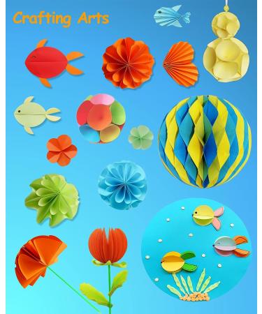 Ezyaid 6 Inch Construction Paper Circles - 200 Assorted Color Sheets for Kids Arts & Crafts - Buy Online on GoSupps.com