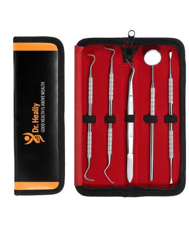 Dental Plaque and Tartar Removal Tool Kit - Professional Stainless Steel Hygiene Instruments for Dental Care - Buy Online on GoSupps.com