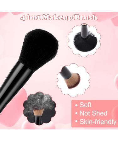 Travel Makeup Brushes Set | 4-in-1 Brush Kit with Case | Ideal Foundation Blush Eyeshadow & Concealer Brushes for Perfect Travel Beauty - Buy Online on GoSupps.com