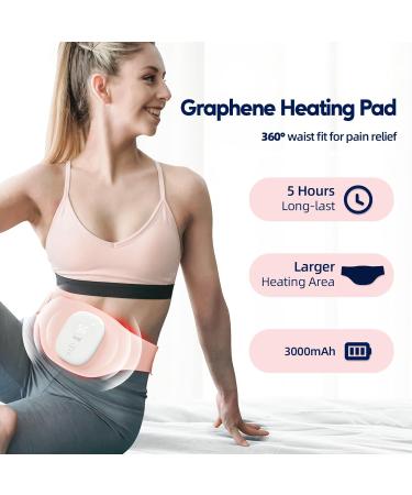 Buy Cordless Period Heat Belt Menstruation Heating Belt for Abdomen Relief | Pink Belly Warmer & Gift for Women - Buy Online on GoSupps.com