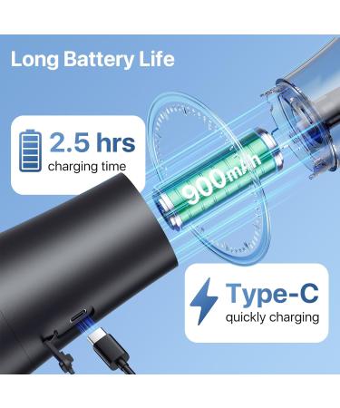 Ear Wax Removal Upgraded Ear Cleaner with Dual Water Tank Electric Ear Cleaning Kit with Water Temperature Sensor Effective & Safe Ear Wax Removal Kit lPX6 Waterproof 4 Pressure Modes USB-C Cable Black - Buy Online on GoSupps.com