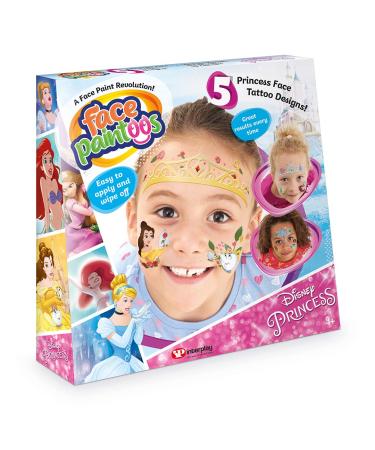 Face Paintoos FP202 Disney Princess Temporary Face Tattoos