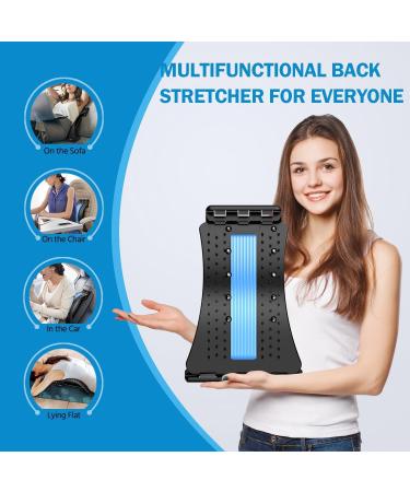 Back Extensor for Pain Relief with Magnet | Adjustable 3-Stage Back Massager | Sciatica & Lower Back Pain Relief | Spinal Decompression Solution - Buy Online on GoSupps.com