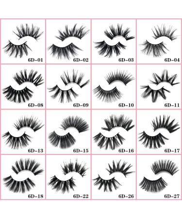 VONCYKI 5 pairs of new 15-25MM False Eyelashes 3D Mink False Eyelashes Long Eyelashes Thick Makeup Cosmetic Extension Tools (CC-6D-11-H) - Buy Online on GoSupps.com