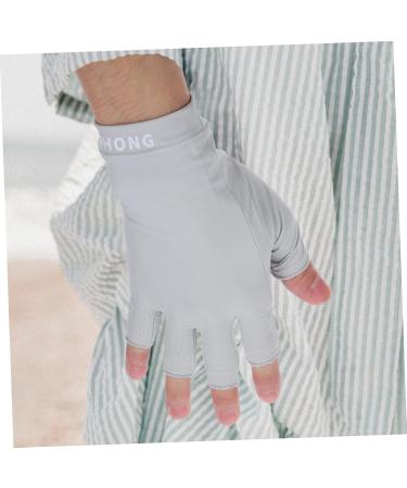 Healeved 1 Pair Uv Gloves Fingerless Gloves for Women Uv Protection Touchscreen Gloves Professional Protection Fingerless Gloves Nail Gloves Women's Lamp Anti-uv Fabric 19.5x8cm - Buy Online on GoSupps.com